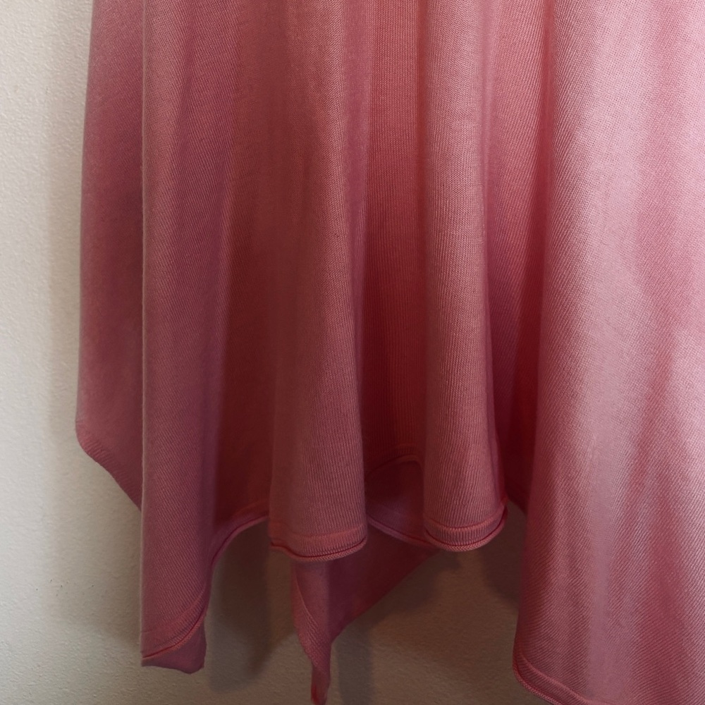 Light Pink Open-Front Draped Women's Cardigan Shawl Sweater Wrap L XL XXL - Picture 7 of 9